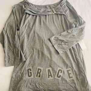 women’s grey long sleeve